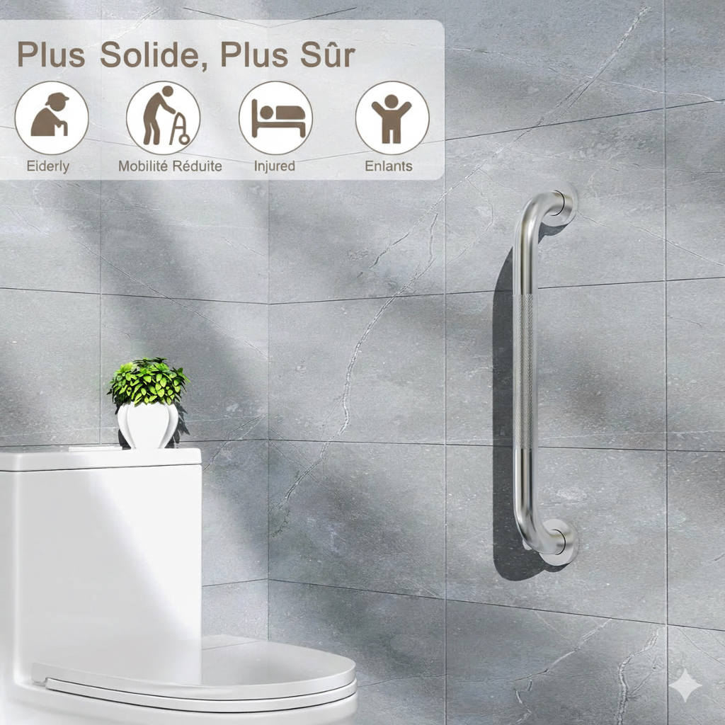 Barre de sécurité inox solide