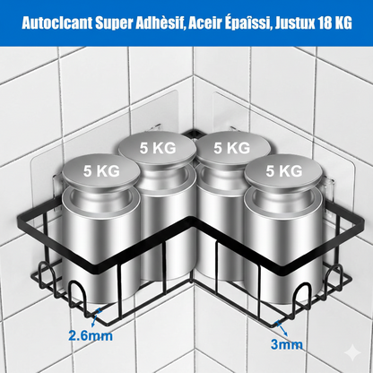 Etagère Coin Douche Pro Sans Percage