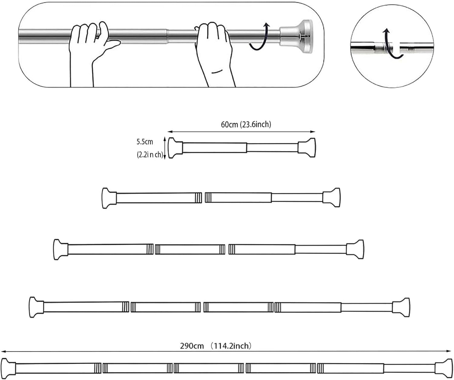 Tringle Télescopique Pro