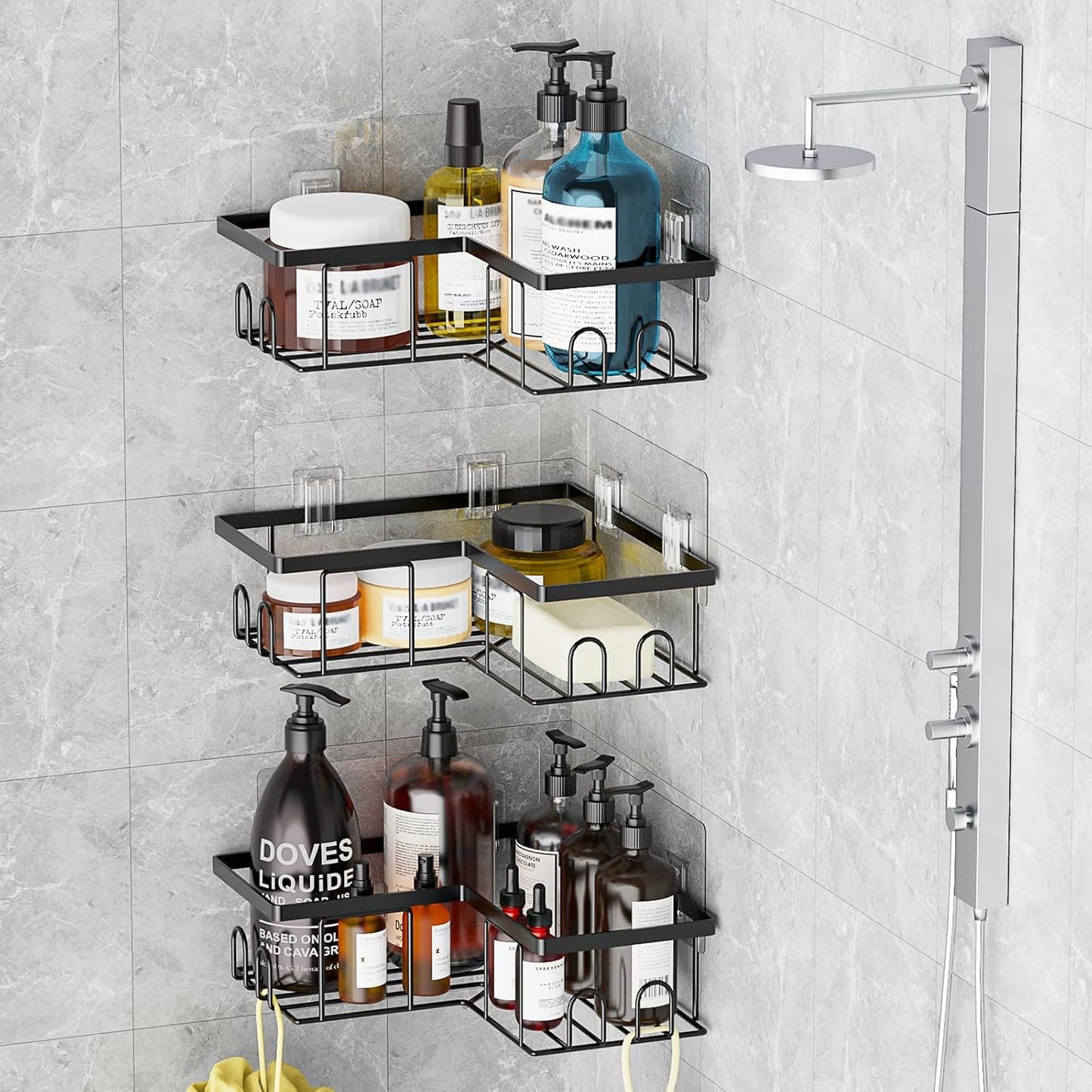 Etagère Coin Douche Pro Sans Percage